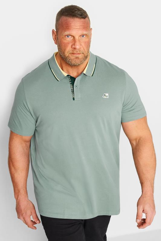 Men's  JACK & JONES Big & Tall Green Logo Polo Shirt