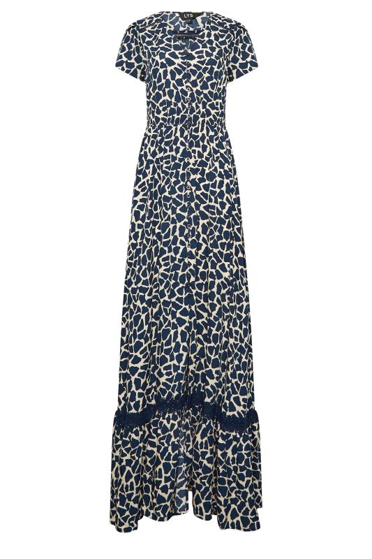 LTS Tall Women's Navy Blue Animal Print Maxi Dress | Long Tall Sally  6