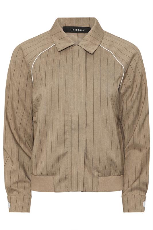 PixieGirl Petite Women's Blue Stripe Tailored Jacket | PixieGirl  6
