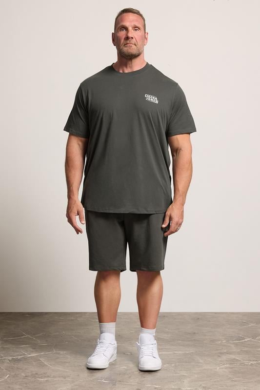  JACK & JONES Big & Tall Ensemble t-shirt et short gris