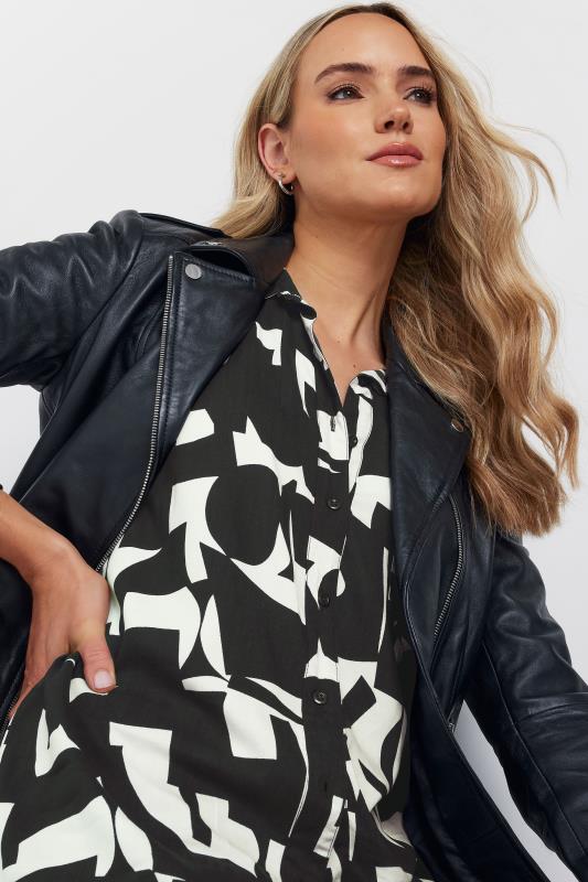 LTS Tall Black & White Abstract Print Shirt | Long Tall Sally 4