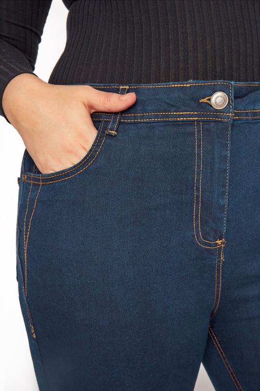 Indigo Blue Bootcut 5 Pocket Denim Jeans Plus Size 16 to 32 3