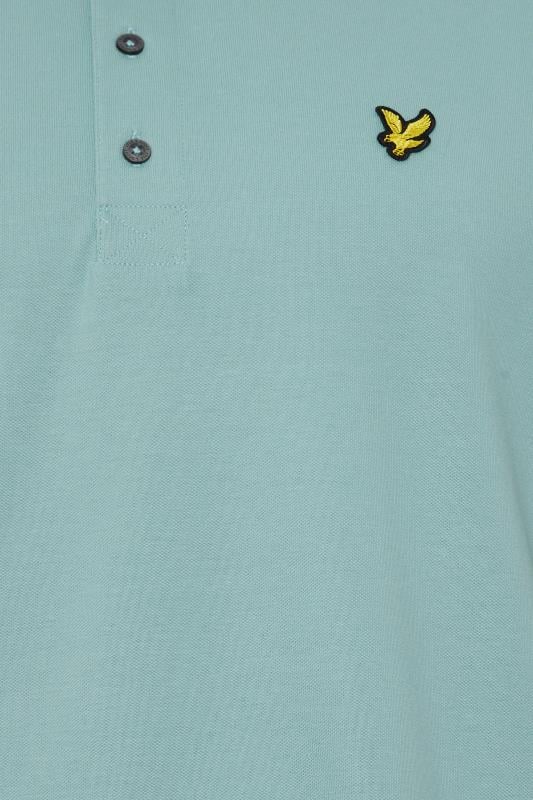 LYLE & SCOTT Big & Tall Light Blue Short Sleeve Polo Shirt | BadRhino 2