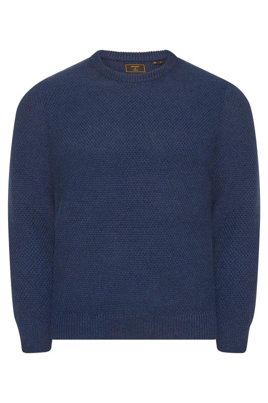  Grande Taille SUPERDRY Big & Tall Navy Blue Knitted Jumper