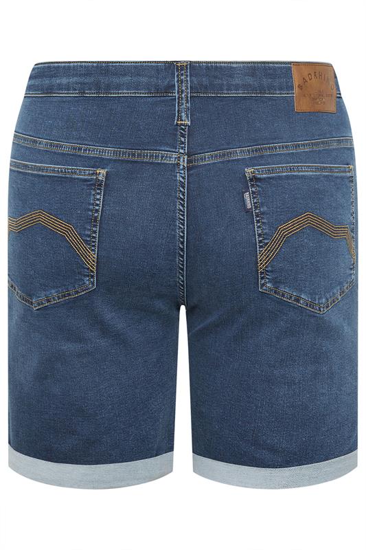 BadRhino Big & Tall Mid Blue Ultra Stretch Denim Short | BadRhino 6