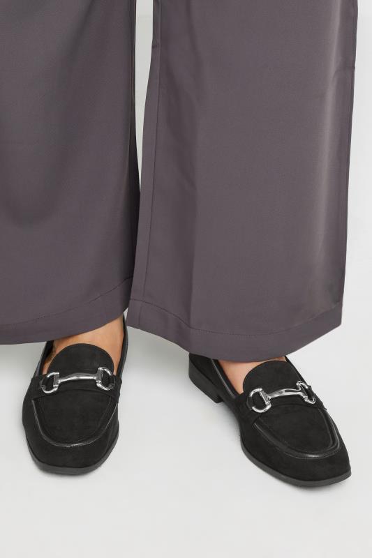 Black Snaffle Loafer In Wide E Fit | Yours Clothing 1