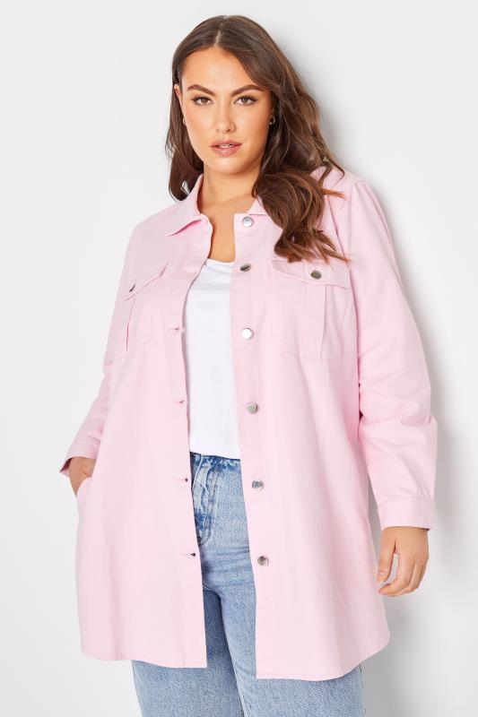 Plus Size  LIMITED COLLECTION Curve Light Pink Shacket