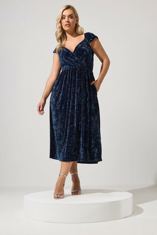 blue velvet dress plus size Yours London Women's Size 18 Full Pearl Embellished Sheer TT-RTW-2024 Style/Size:Baby 12-18 Months elegant finish
