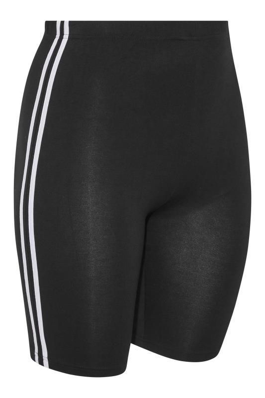 Curve Black Double Side Stripe Cycling Shorts 4