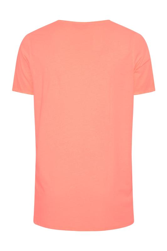 Curve Orange Raw Edge Basic T-Shirt_Y.jpg