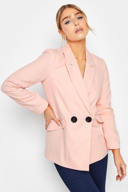 M&Co Pink Tailored Button Blazer | M&Co 4