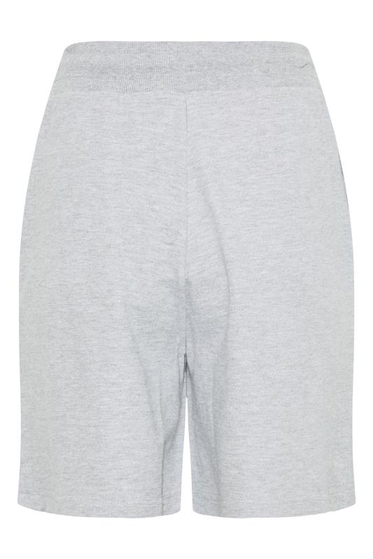LTS Tall Grey Marl Sweat Shorts 7