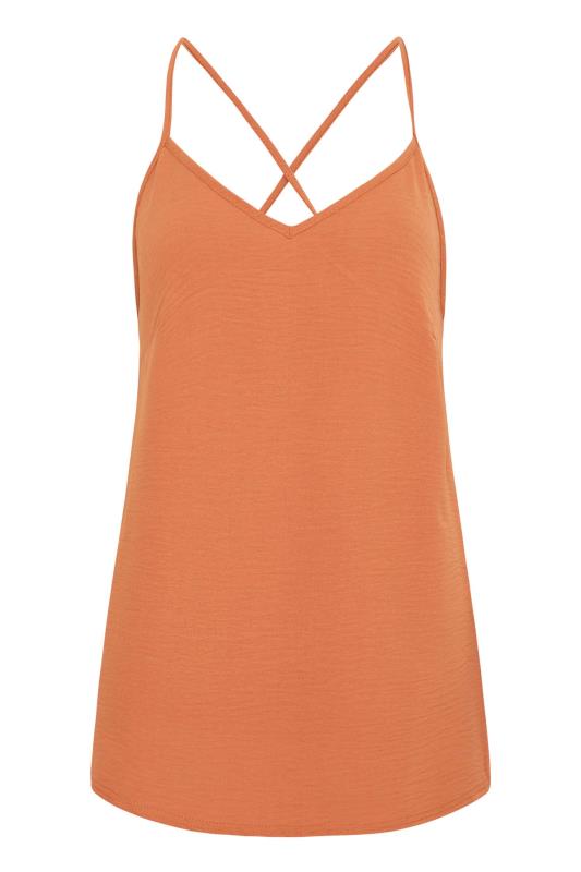 LTS Tall Women's Rust Orange Textured Cami Top | Long Tall Sally 5