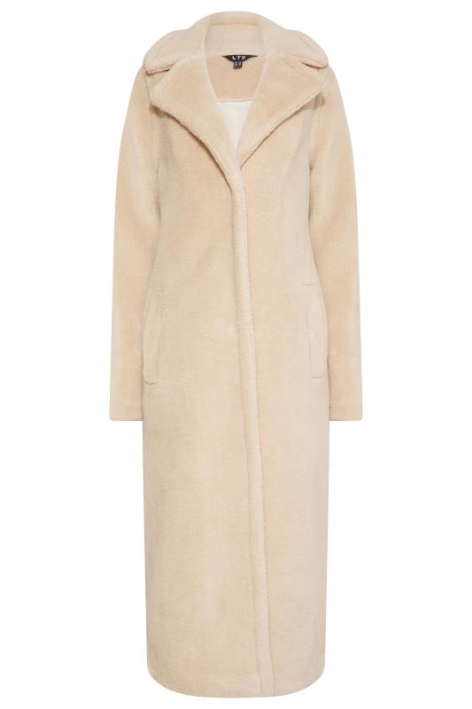 Tall Women's LTS Cream Teddy Maxi Coat | Long Tall Sally 6