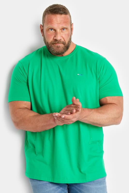 BadRhino Big & Tall Plus Size Mens Apple Green Logo T-Shirt | BadRhino  1