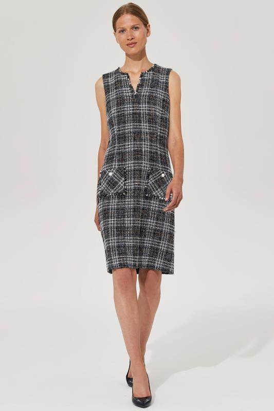 KARL LAGERFELD Black Tweed Dress | Long Tall Sally