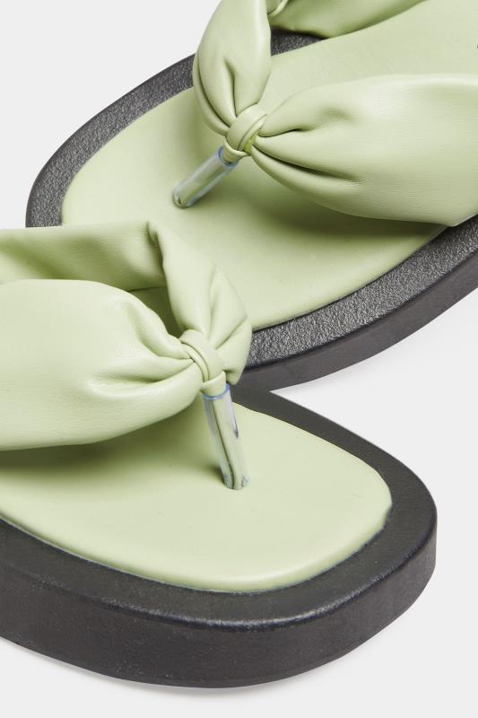 LIMITED COLLECTION Sage Green Flatform Sandals In Wide EE Fit_D.jpg