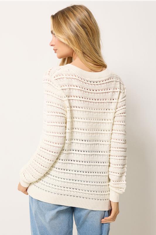 M&Co Cream Crochet Cardigan | M&Co 2