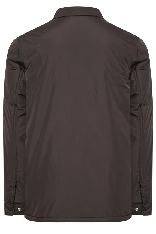 BadRhino Plus Size Mens Big & Tall Black Button Up Jacket | BadRhino  5
