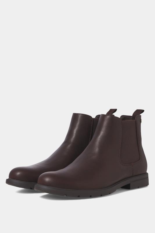 JACK & JONES Brown Faux Leather Chelsea Boot | BadRhino 2