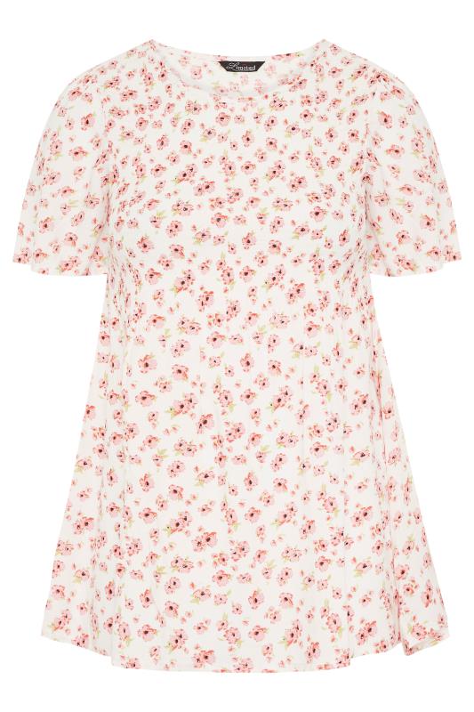 LIMITED COLLECTION White Floral Smock Top_F.jpg