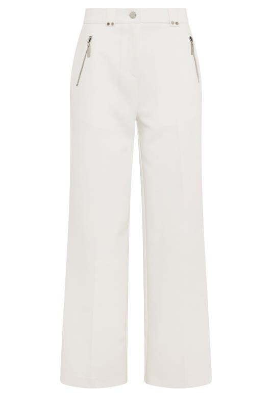 STAR White Tailored Wide Leg Trousers | StarByJM 5