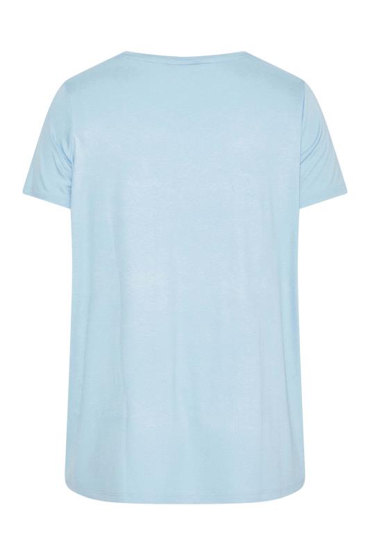 Plus Size Blue 'So Glamorous' Slogan Graphic T-Shirt | Yours Clothing 7