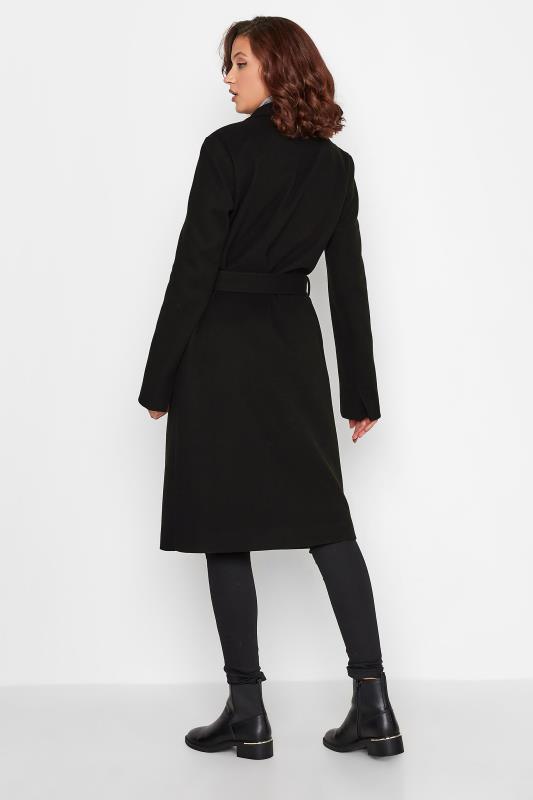 LTS Tall Black Wrap Coat 3