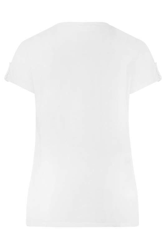 White Pocket Dipped Hem T-Shirt_BK.jpg