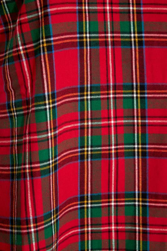 LIMITED COLLECTION Red Tartan Check Pyjama Top_S.jpg