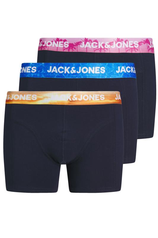 Men's  JACK & JONES Black 3 Pack Trunks