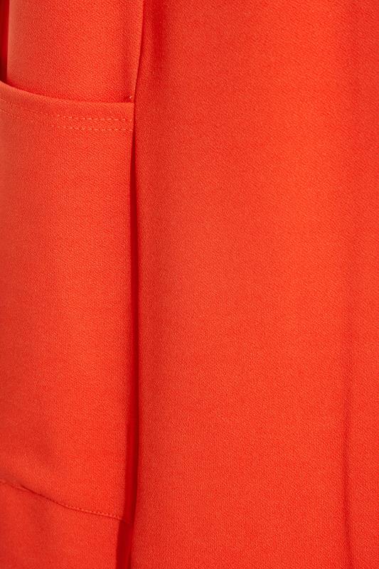 LIMITED COLLECTION Curve Bright Orange Sleeveless Blazer | Yours Clothing 5