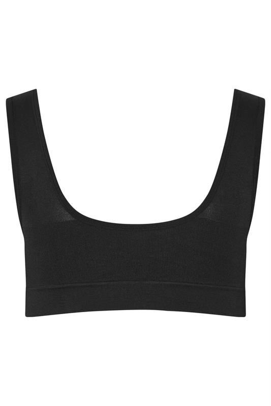 YOURS Plus Size Black Seamless Bra | Yours Clothing 6