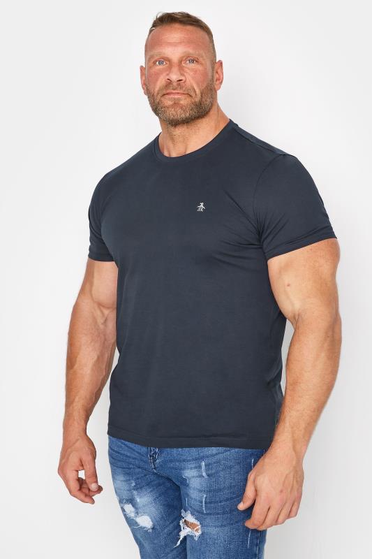 Men's T-Shirts PENGUIN MUNSINGWEAR Big & Tall Navy Blue Crew Neck T-Shirt