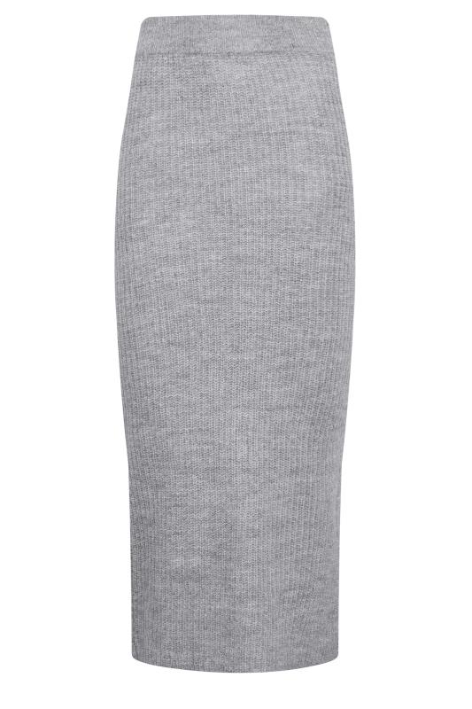 LTS Tall Grey Midi Knitted Skirt | Long Tall Sally 5
