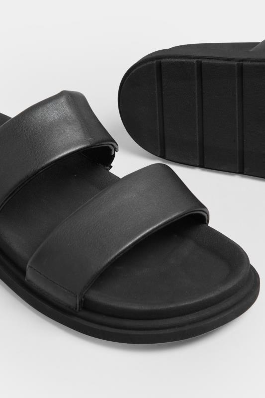 LIMITED COLLECTION Black Two Strap Sandals In Extra Wide EEE Fit | Yours Clothing 5
