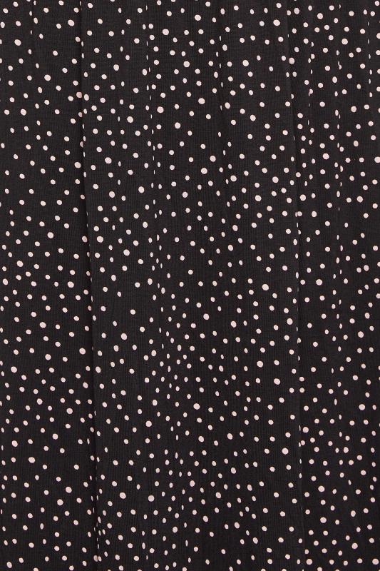 M&Co Petite Black Spot Print Midi Dress | M&Co 5