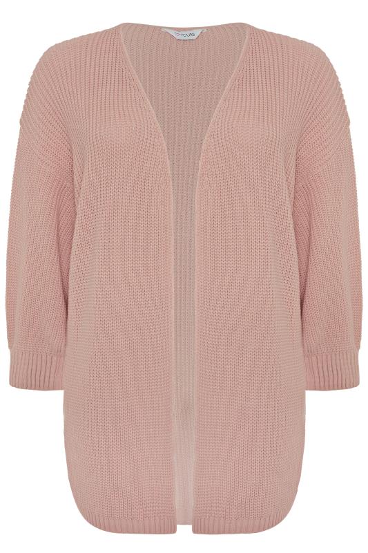 Pink Oversized Balloon Sleeve Knitted Cardigan 7