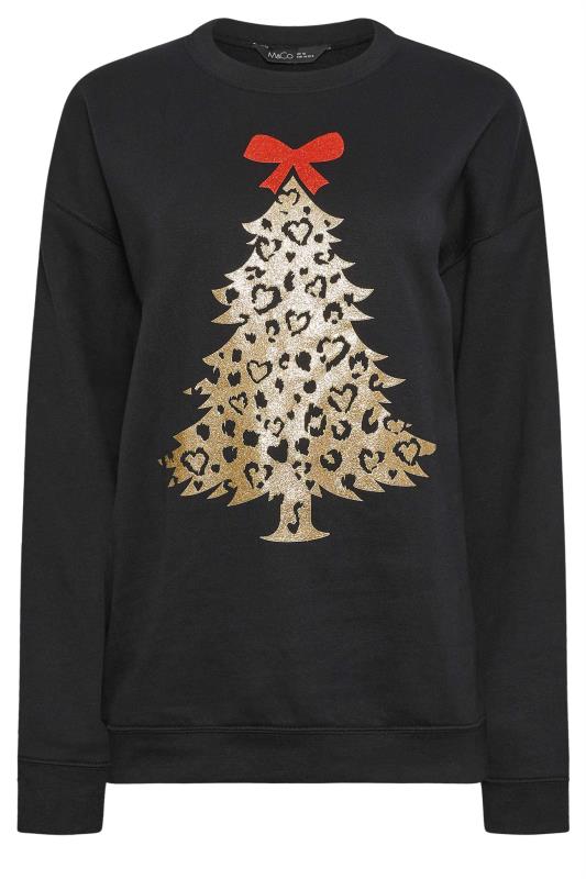 M&Co Black & Gold Christmas Tree Sweatshirt | M&Co 5