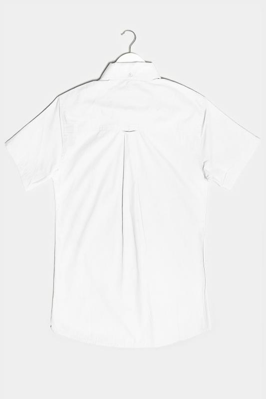 BadRhino White Essential Short Sleeve Oxford Shirt_BK.jpg