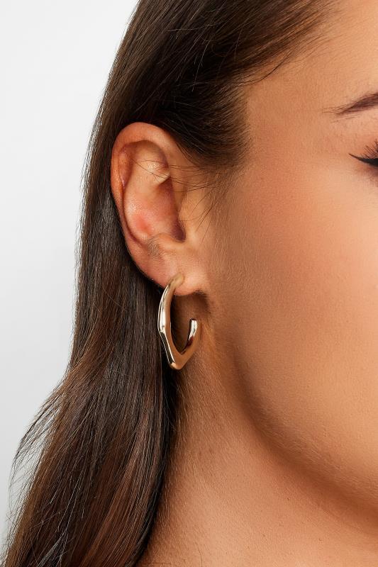 3 PACK Gold & Silver Hoop Earrings Set | Yours Clothing 1