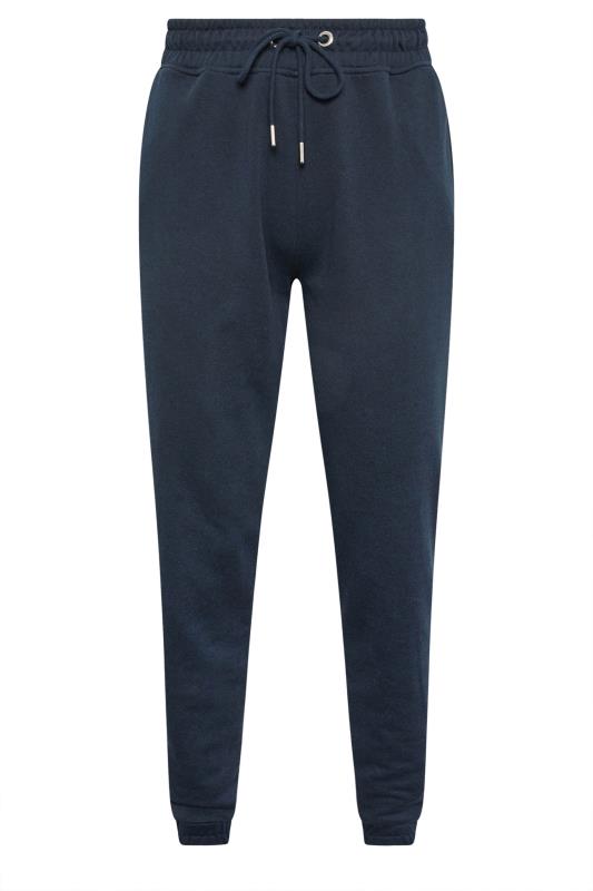 YOURS Plus Size Navy Blue Elasticated Joggers | Yours Clothing 5