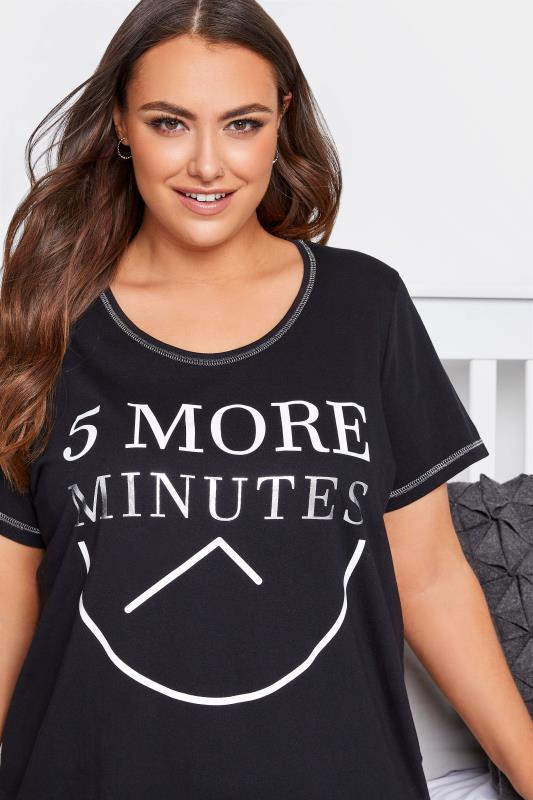 Curve Black '5 More Minutes' Nightdress 3