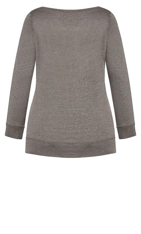 Evans Grey Marl Active Sweatshirt 7