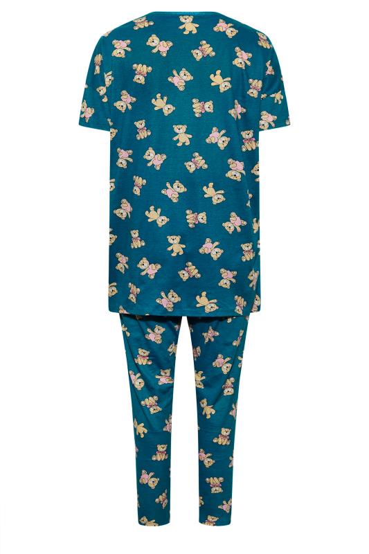 Curve Dark Blue Teddy Bear Pyjama Set 7