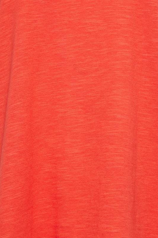 M&Co Red Short Sleeve Cotton Blend T-Shirt | M&Co  5