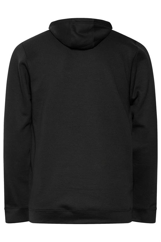 BadRhino Big & Tall Black Zip Through Hoodie | BadRhino 6