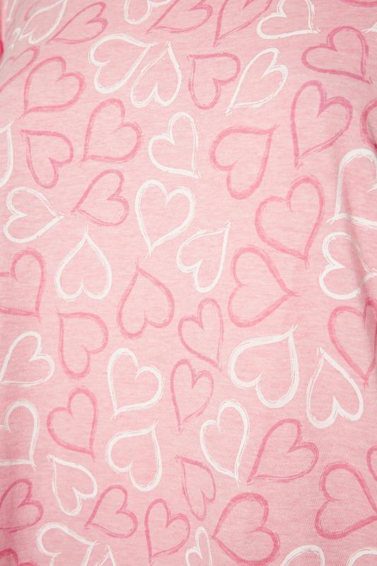 Pink Multi Heart Print Nightdress_S.jpg