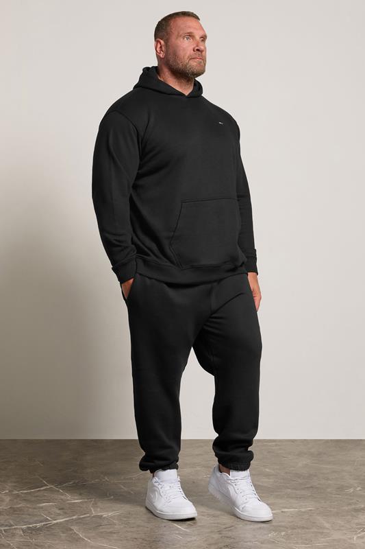 BadRhino Big & Tall Black Hoodie & Jogger Set