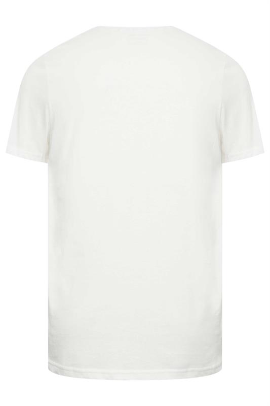 BLEND Big & Tall White 'Original' Printed T-Shirt | BadRhino 3